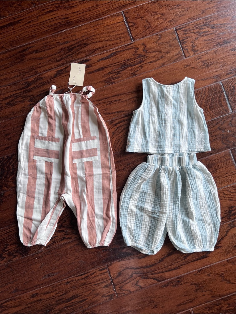 Organic Zoo Bundle Jumpsuit + Sardine Stripes Resort Top and Pant Set